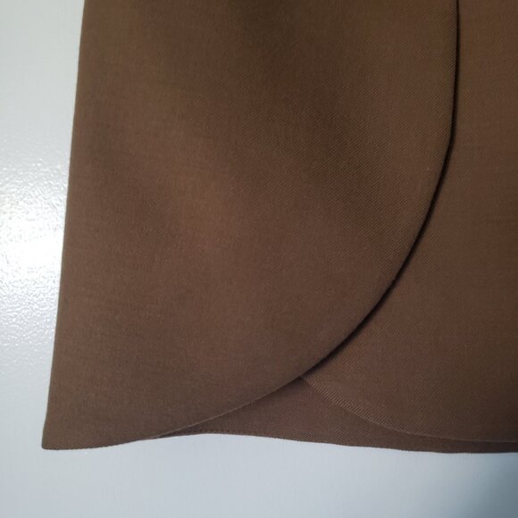 Tory Burch equestrian tan wool mini skirt - Picture 4 of 8